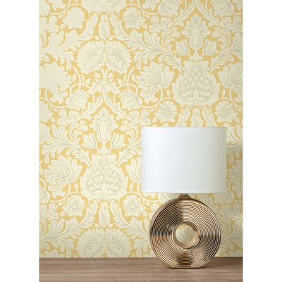 Bamburg Mustard Floral Wallpaper M1682