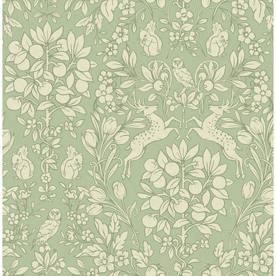 Richmond Sage Floral Wallpaper