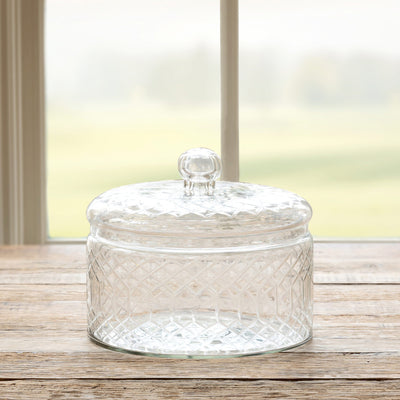 Small Carraway Etched Glass Canister by Park Hill Collection
