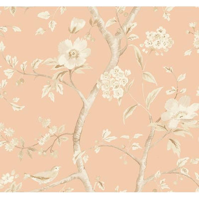 Southport Floral Trail Pink by Lillian August Wallpaper