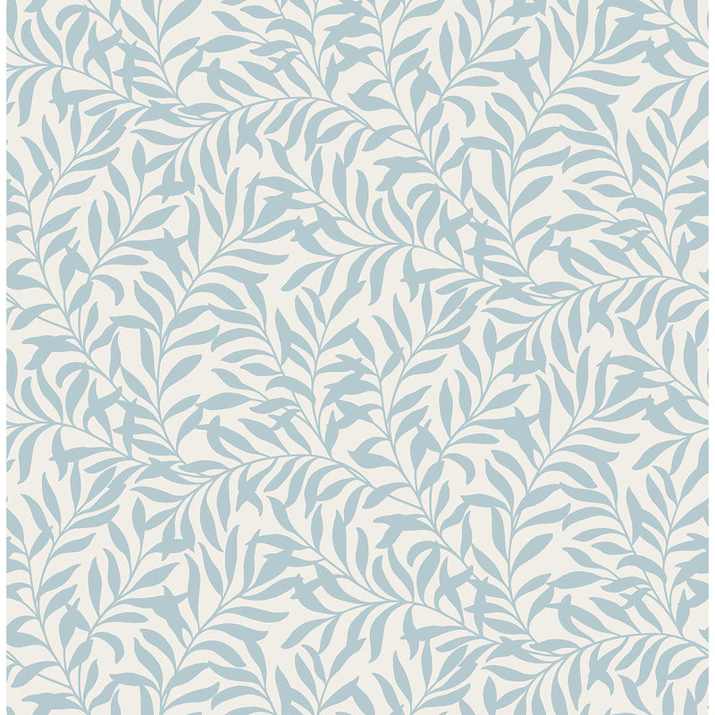 Salix Light Blue Leaf Wallpaper
