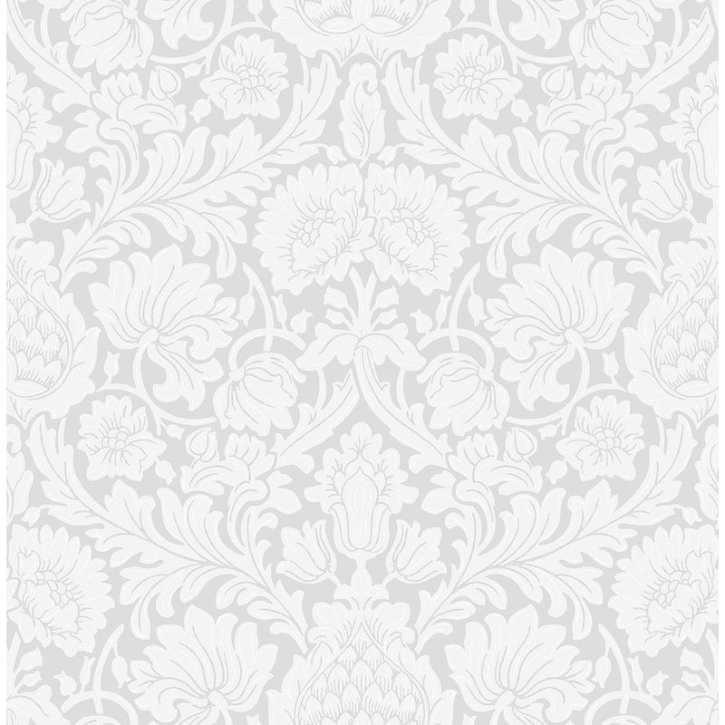 Bamburg Grey Floral Wallpaper M1683
