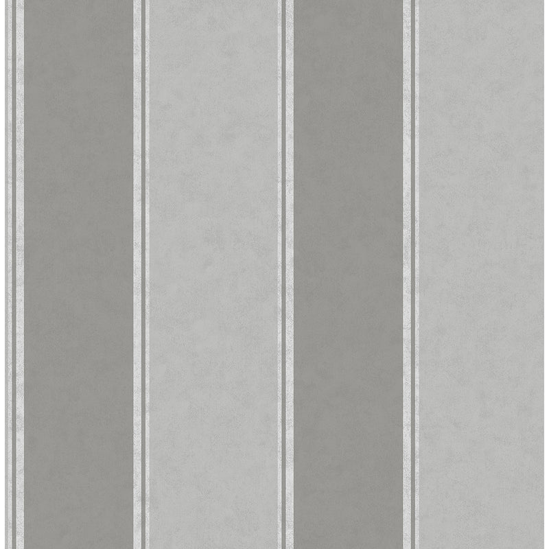 Rydia Grey Stripe Wallpaper